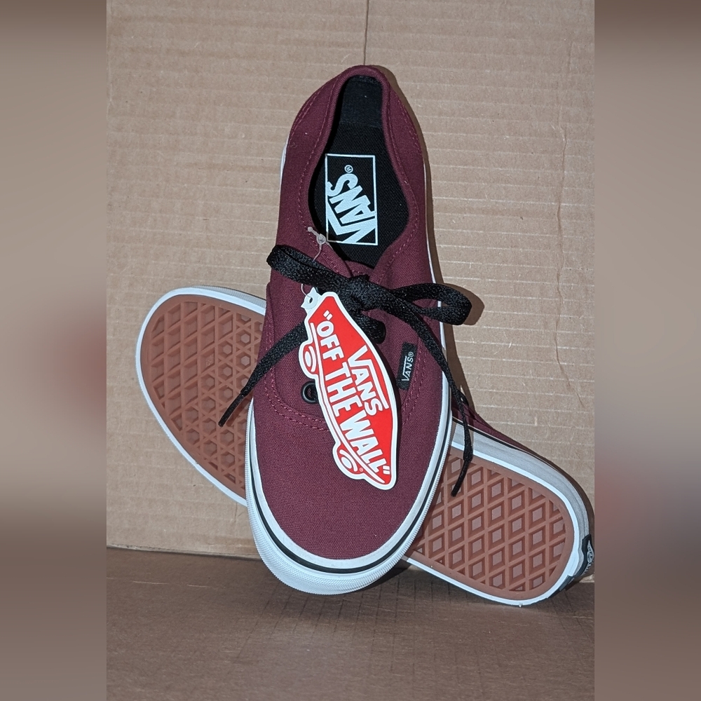 Vans Maroon Classic Skateboard Canvas Shoes (New) Unisex